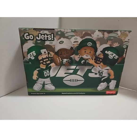New York Jets Fisher Price Little People Collector NFL - New York Jets 4-Pack - Picture 9 of 10